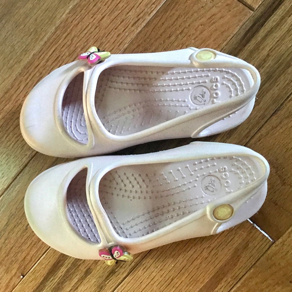 Pink Mary Jane Crocs Toddler 8